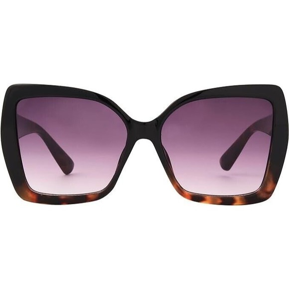 French Connection by WestLoop Women's Clover Cat Eye Sunglasses - Picture 3 of 5